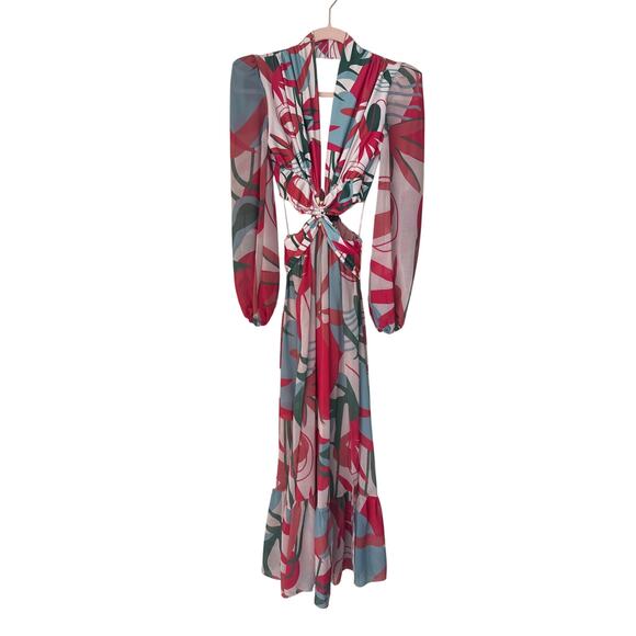 strapless open back dress Designer Silk Resort Dress main image 0